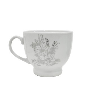 JOGO DE XICARAS PARA CHA 4 XICARAS 180ML 4 PIRES EM PORCELANA