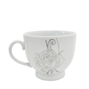 JOGO DE XICARAS PARA CHA 4 XICARAS 180ML 4 PIRES EM PORCELANA