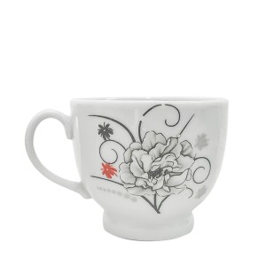 JOGO DE XICARAS PARA CHA 4 XICARAS 180ML 4 PIRES EM PORCELANA