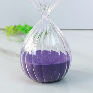 AMPULHETA CANELADA DE VIDRO 30 MINUTOS 8X20 CM  - 765161-RX