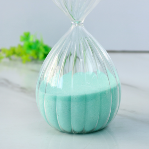 AMPULHETA CANELADA DE VIDRO 30 MINUTOS 8X20 CM  - 765161-TI