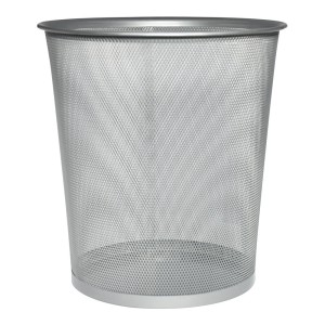 LIXEIRA TELADA PRATA 05 LITROS 27 X 23 X 23 CM - PTA