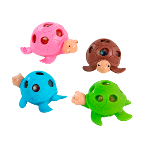 BRINQUEDO TARTARUGA DE PLÁSTICO ANTI-ESTRESSE COM 4 UNIDADES - ZD003-UNI