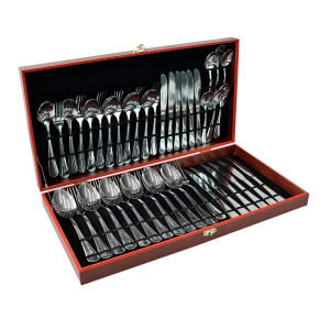 FAQUEIRO AÇO INOX MESA E CHA NO ESTOJO 42 PEÇAS - CA12020-D