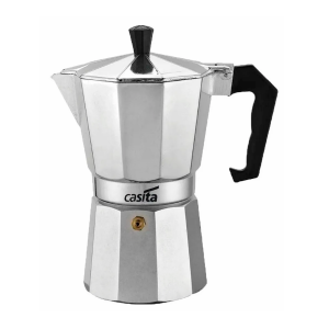 CAFETEIRA TIPO ITALIANA DE ALUMINIO 300 ML PARA 6 XICARAS  50 ML - CA11016