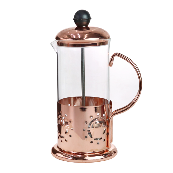 CAFETEIRA FRANCESA CREMEIRA FRENCH PRESS COLD BREW 350 ML GOLD ROSE - HT228-B