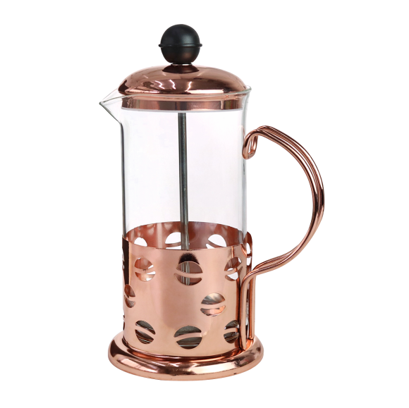 CAFETEIRA FRANCESA CREMEIRA FRENCH PRESS COLD BREW 350 ML GOLD ROSE - HT228-A