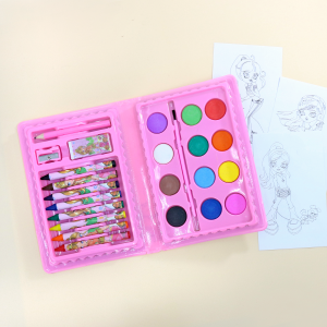 ESTOJO ESCOLAR COM INMETRO 24 PECAS MENINA MT24-DOG