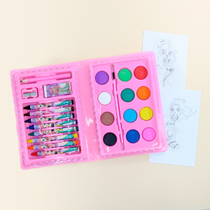 ESTOJO ESCOLAR COM INMETRO 24 PECAS MENINA MT24-FONE