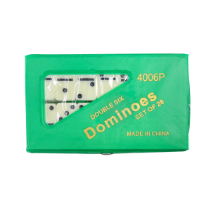 JOGO DE DOMINÓ DE PLÁSTICO NO ESTOJO COM 28 PEÇAS - 2026-VD