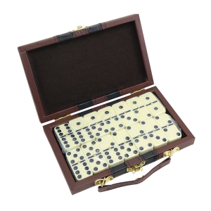 JOGO DE DOMINÓ DE PLÁSTICO COM MALETA 28 PEÇAS - 3782