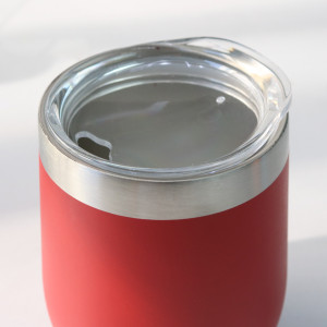 COPO ISOTÉRMICO DE INOX COM TAMPA TRANSPARENTE 300ML - GDR0587-VM