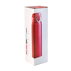 GARRAFA ISOTÉRMICA AÇO INOX TRAVA VACUUM CUP 400 ML - CM1400-BR