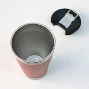 COPO TERMICO DE AÇO INOX COM TAMPA E ABRIDOR 510ML - GDR0339-AZMA