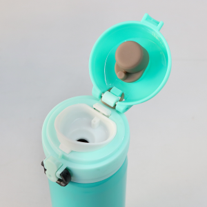 GARRAFA ISOTÉRMICA AÇO INOX TRAVA VACUUM CUP 400ML - GDR0293-TI