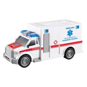 CARRO FRICÇÃO AMBULÂNCIA COM LUZ E SOM - DMT6164-BR