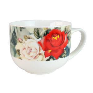 CANECA DE PORCELANA FLORAL 470ML - PRC01059-A