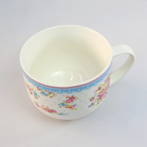 CANECA DE PORCELANA FLORAL 470ML - PRC01059-D