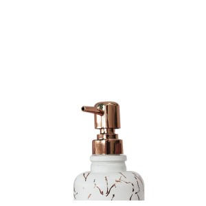 JOGO PARA BANHEIRO DE VIDRO ESTAMPA MARMORIZADA 02 PÇS - SXYZ5107-GR