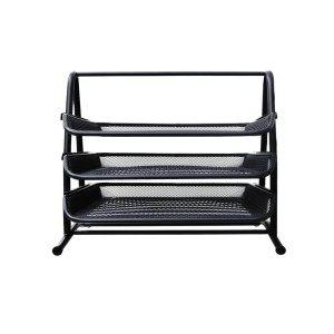 ORGANIZADOR DE METAL PARA DOCUMENTOS COM 03 DIVISÓRIAS - BK207