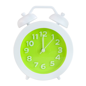 RELÓGIO DE MESA DESPERTADOR REDONDO DE PLÁSTICO COLORS 10CM - SDL580-VD