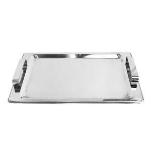 BANDEJA DE INOX COM ALÇA 23,5X36,5CM - 1128
