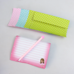 DIÁRIO INFANTIL PEQUENA BAILARINA COM CADEADO, CANETA, PAPEL CARTA E ENVELOPE - SXFS5413-A