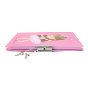 DIÁRIO INFANTIL PEQUENA BAILARINA COM CADEADO 11X15CM - SXFS5408-A