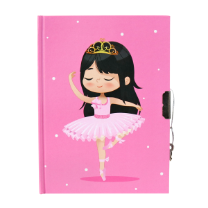DIÁRIO INFANTIL PEQUENA BAILARINA COM CADEADO 13X18CM - SXFS5409-C