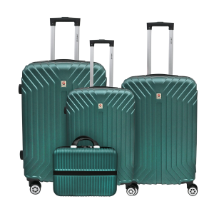 JOGO DE MALA ROSÉ BARCELONA GOLD EM ABS COM 4 PEÇAS - BA432J00236