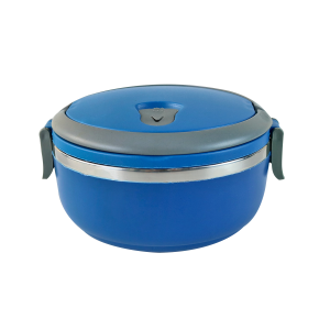 MARMITA DE INOX COM  VEDAÇÃO DE SILICONE ALÇA E TRAVA NAS LATERAIS - 6255-AZMA