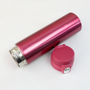 GARRAFA ISOTÉRMICA AÇO INOX TRAVA VACUUM CUP 400ML - GDR0776-VN