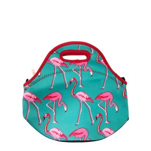 SACOLA TERMICA NEOPRENE FLAMINGO 29 X 28 CM