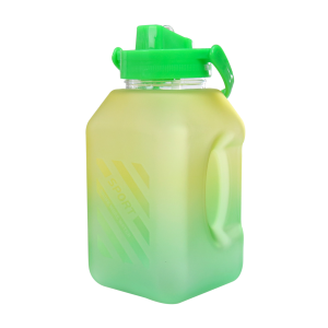 GARRAFA PLÁSTICA QUADRADA COM CANUDO E ALÇA 1 LITRO - GDR0781-VD