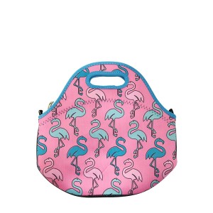 SACOLA TERMICA NEOPRENE FLAMINGO 29 X 28 CM