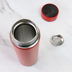 GARRAFA ISOTERMICA AÇO INOX COM INFUSOR E VISOR TOUCH EM LED 500ML - GDR0308-VM