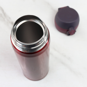 GARRAFA ISOTÉRMICA AÇO INOX TRAVA VACUUM CUP 400ML - GDR0293-VN