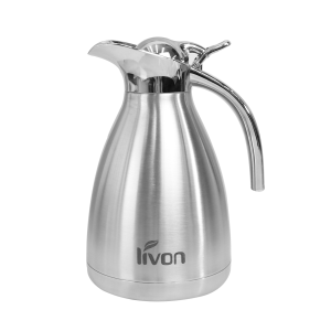 GARRAFA TÉRMICA DE INOX COM ALAVANCA DE PROTEÇÃO 1 LITRO