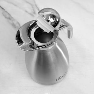 GARRAFA TÉRMICA DE INOX COM ALAVANCA DE PROTEÇÃO 1 LITRO