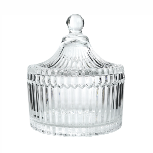 MINI BOMBONIERE DE VIDRO COM TAMPA 10X11,5CM - SXQP5426