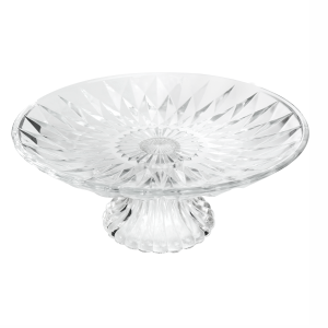 PRATO DE BOLO DE VIDRO COM PEDESTAL 25CM - VDA0216