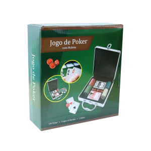 JOGO DE FICHAS PARA POKER NUMERADA NA MALETA 100 FICHAS - IM42059-K