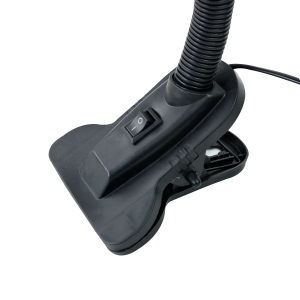 LUMINARIA DE MESA DE PLÁSTICO COM PRESILHA GARRA BIVOLT - MC602017P-BR