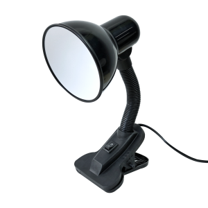 LUMINARIA DE MESA DE PLÁSTICO COM PRESILHA GARRA BIVOLT - MC602017P-PT