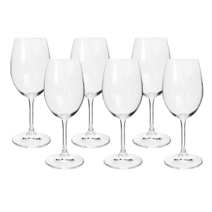 JOGO DE TAÇA PARA VINHO BRANCO CRISTAL BOHEMIA 6 PEÇAS 350ML - CA16095