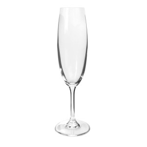 JOGO DE TAÇA PARA CHAMPANHE CRISTAL BOHEMIA 6 PEÇAS 220ML - CA16096