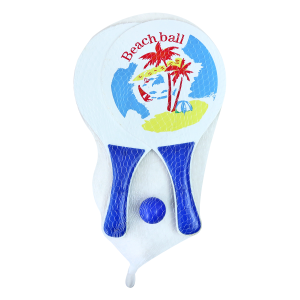 KIT RAQUETE FRESCOBOL COM 01 BOLA - YS37046-A