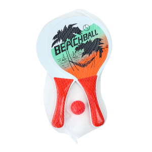 KIT RAQUETE FRESCOBOL COM 01 BOLA - YS37046-B