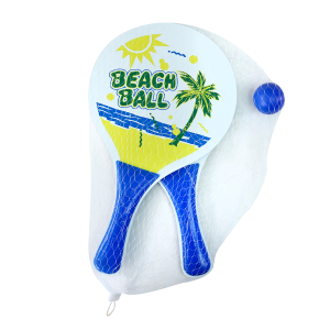 KIT RAQUETE FRESCOBOL COM 01 BOLA - YS37046-C