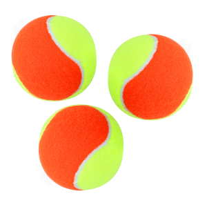 BOLAS DE BEACH TENNIS LARANJA/AMARELA COM 3 UNIDADES - YS37064